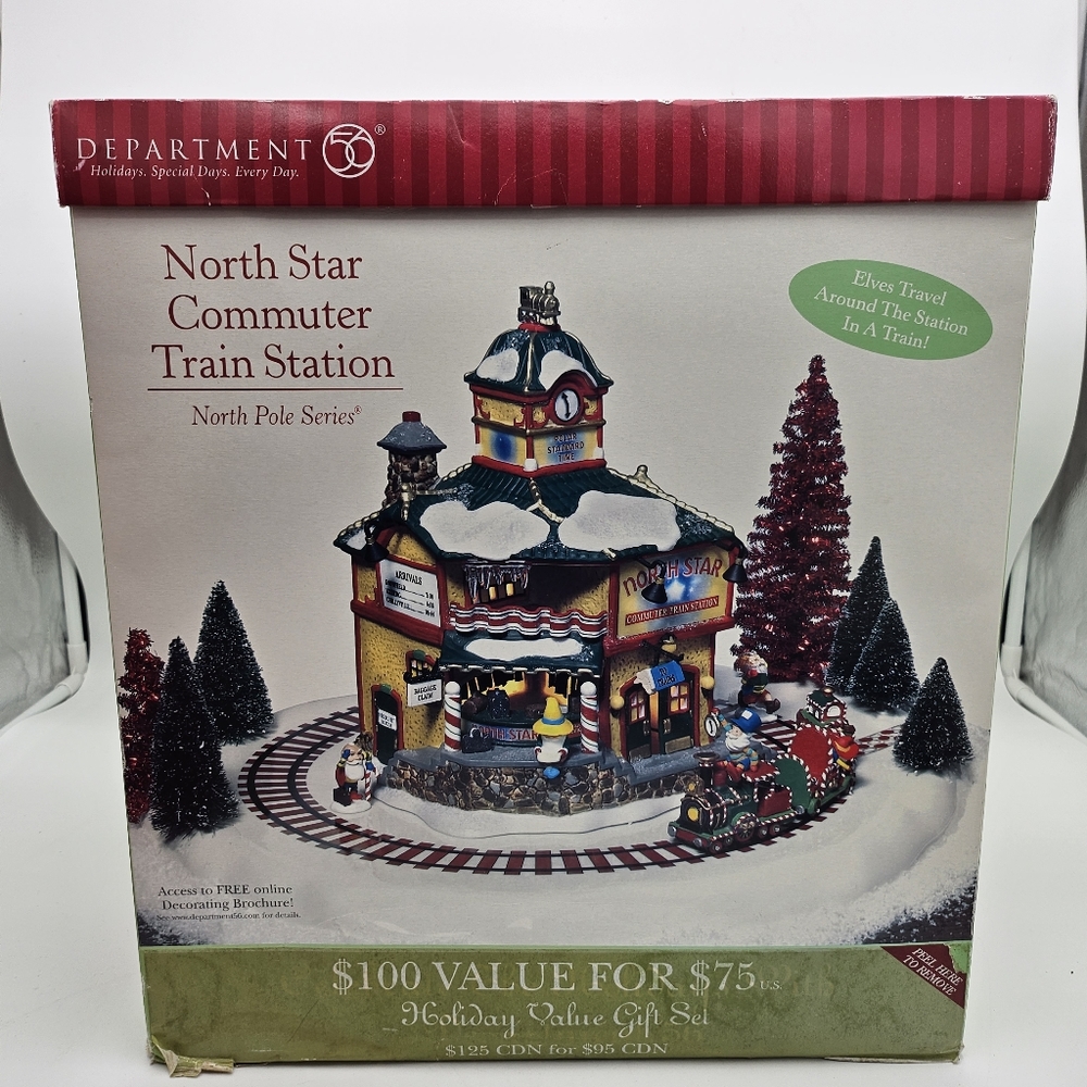 Department 56 North Star Commuter Train Station